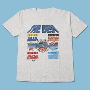 1995 Final Four Shirt Ucla Arkansas North Carolina Oklahoma State Tee